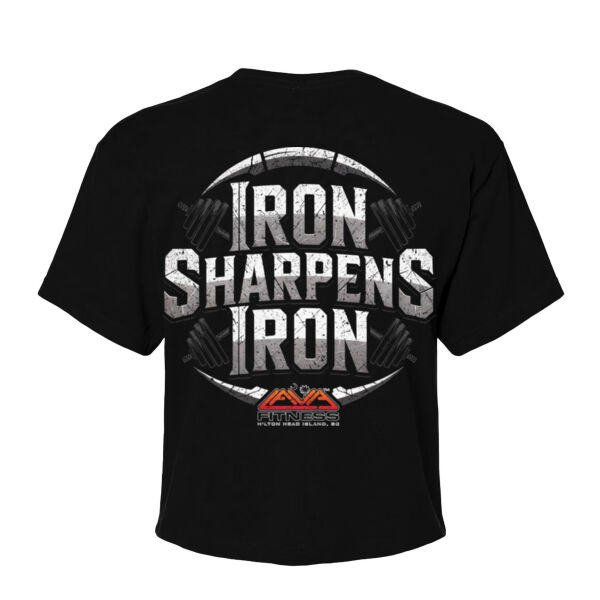 IRON SHARPENS IRON - WOMEN'S CROP T-SHIRT - $R3W7MT$ Thumbnail